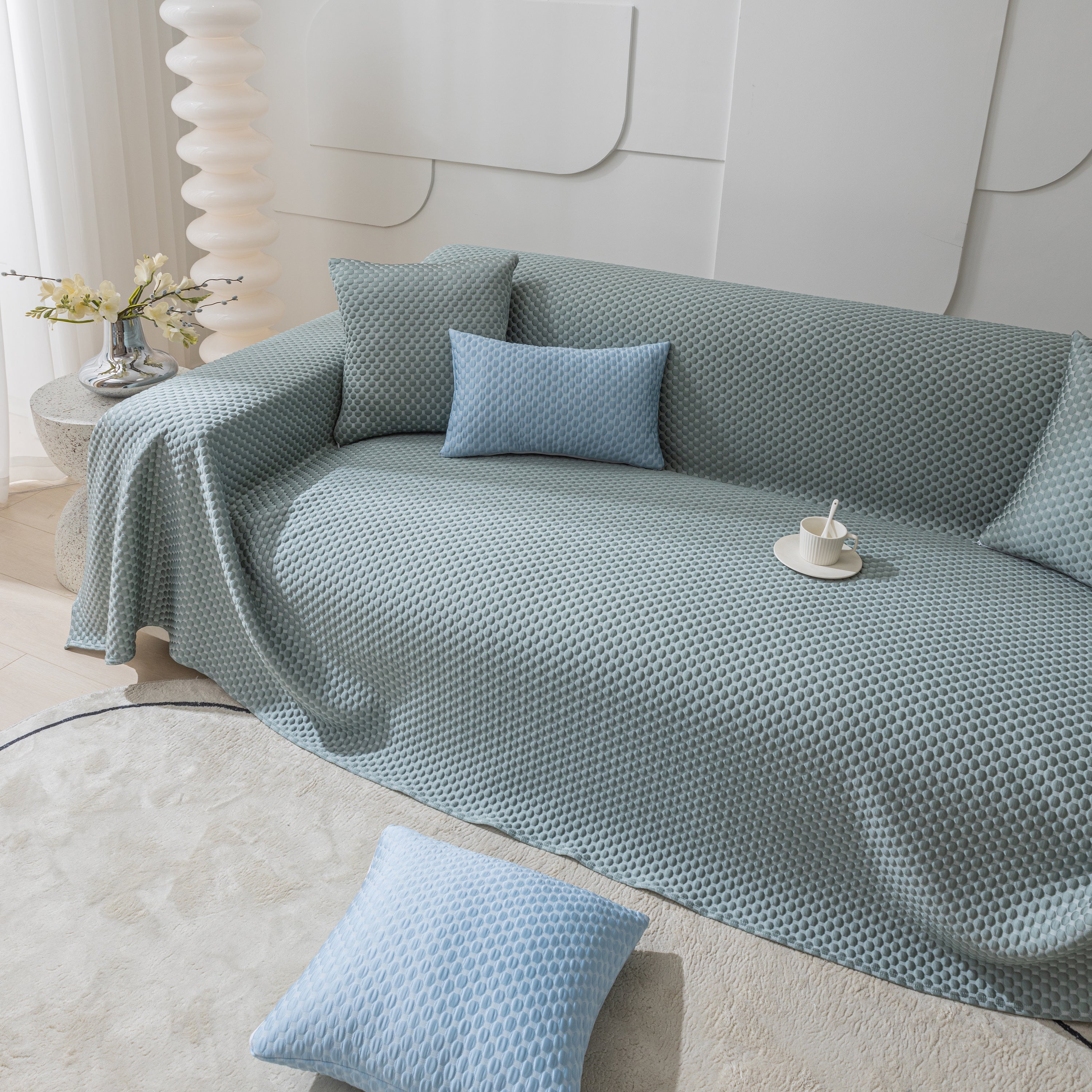 Fashion Granular Textured Sofa Couch Covers, L Shape Sectional Couch Covers, Sofa Covers For Living Room