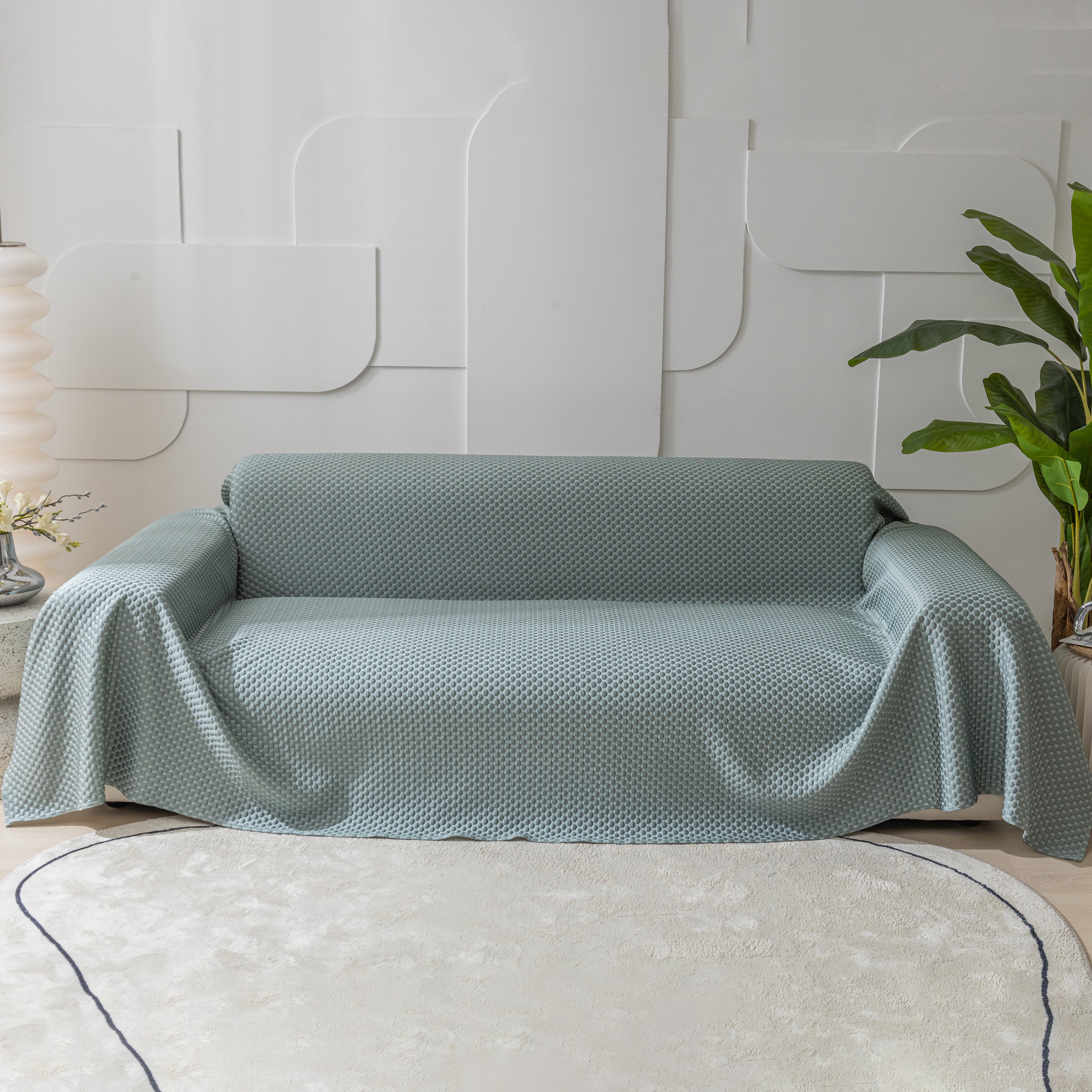 Fashion Granular Textured Sofa Couch Covers, L Shape Sectional Couch Covers, Sofa Covers For Living Room