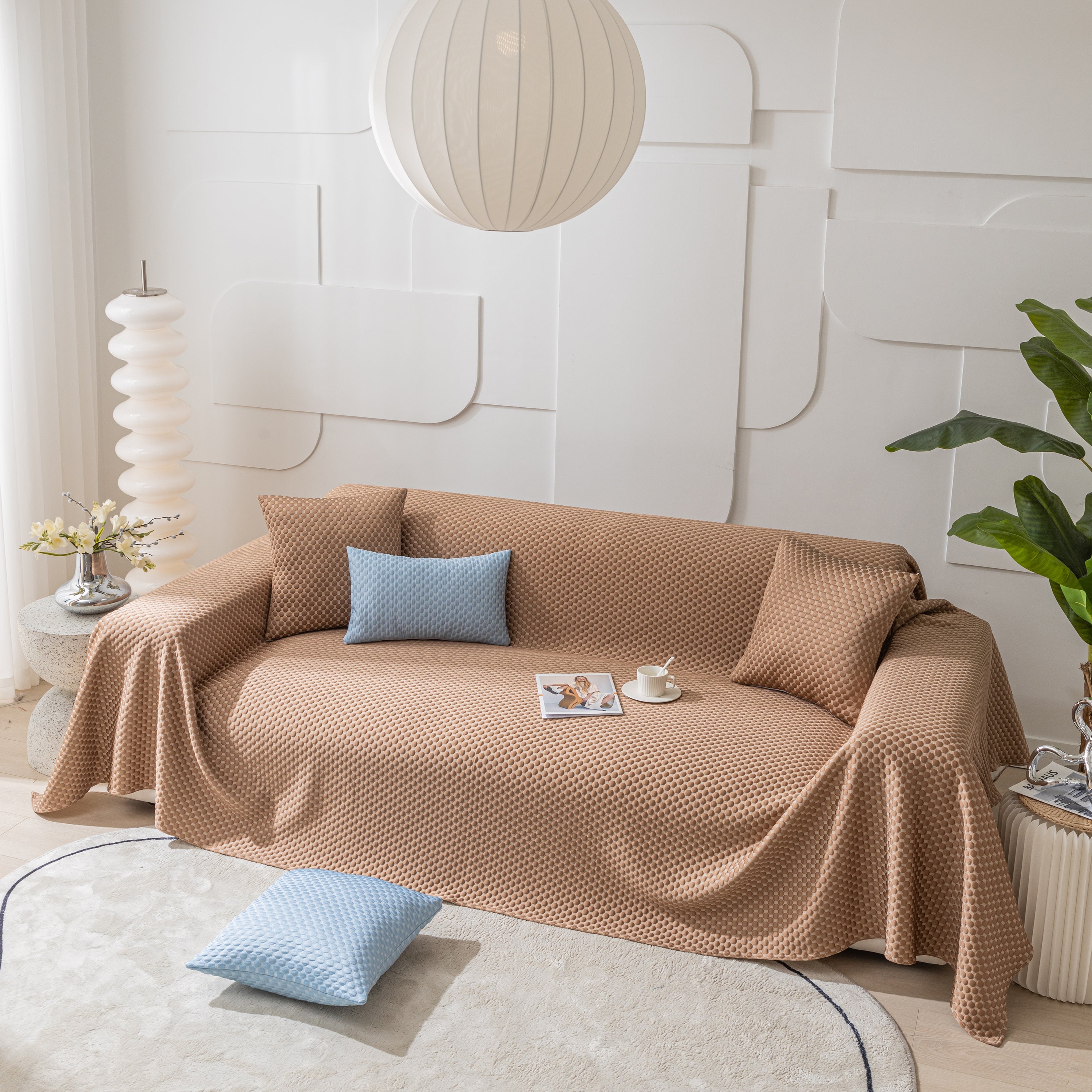 Fashion Granular Textured Sofa Couch Covers, L Shape Sectional Couch Covers, Sofa Covers For Living Room
