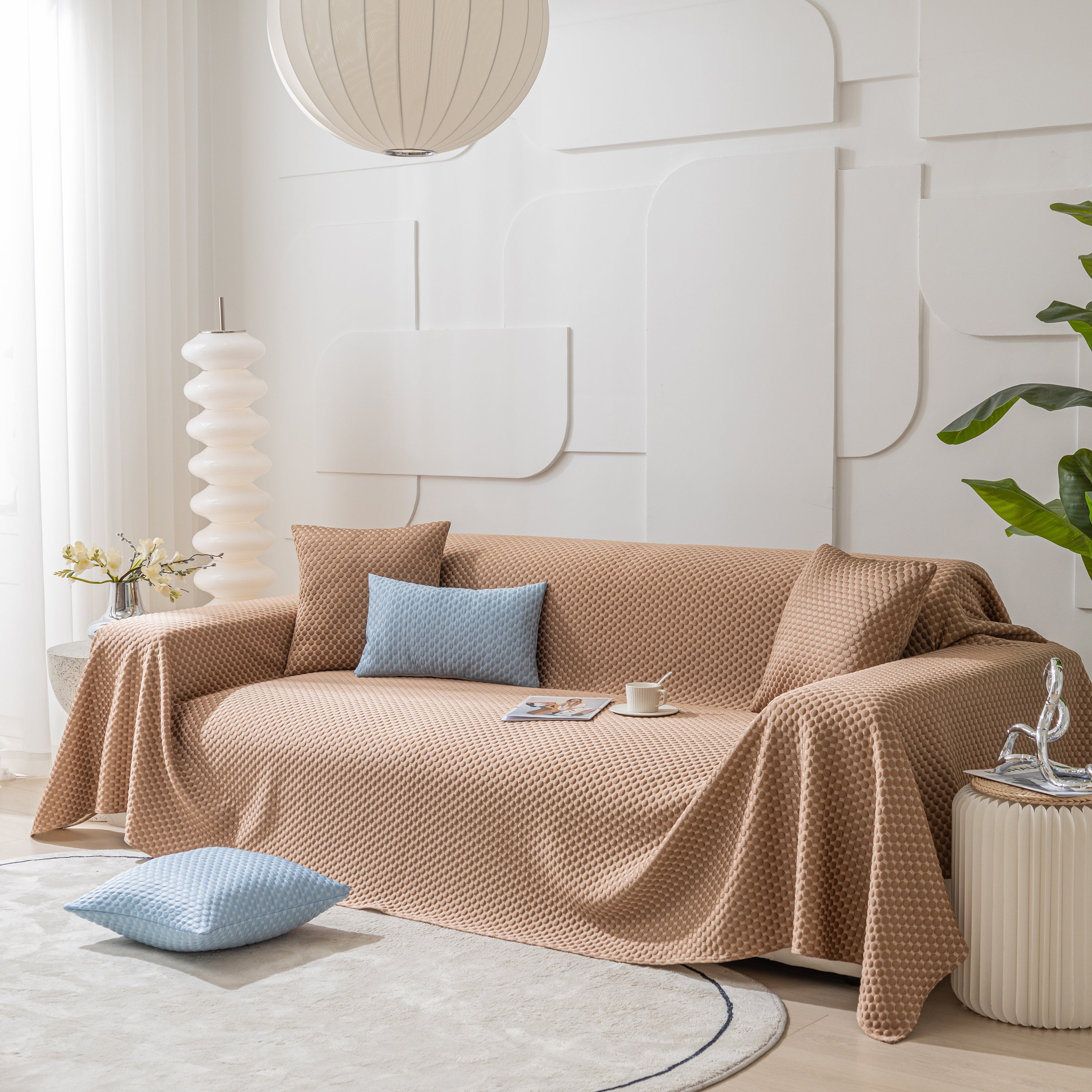 Fashion Granular Textured Sofa Couch Covers, L Shape Sectional Couch Covers, Sofa Covers For Living Room