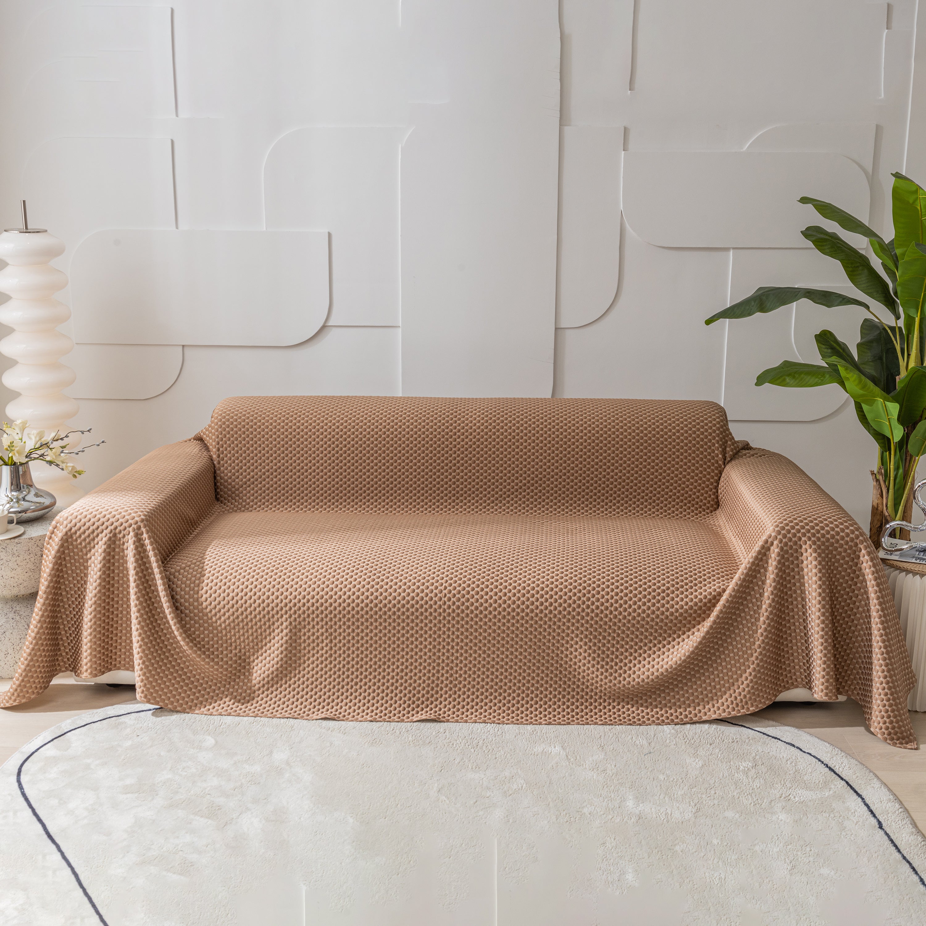 Fashion Granular Textured Sofa Couch Covers, L Shape Sectional Couch Covers, Sofa Covers For Living Room