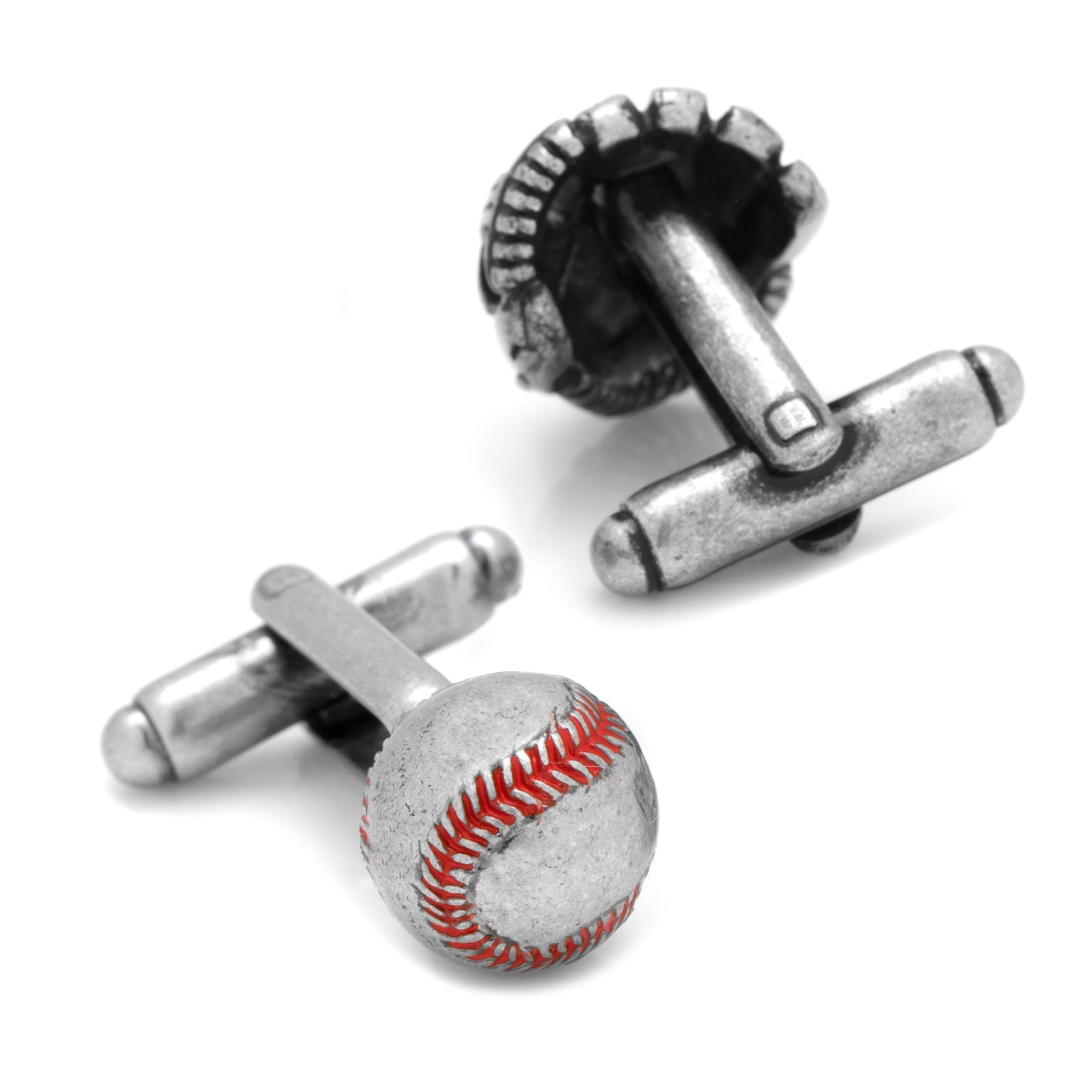 Baseball & Glove Antique Silver Cufflinks