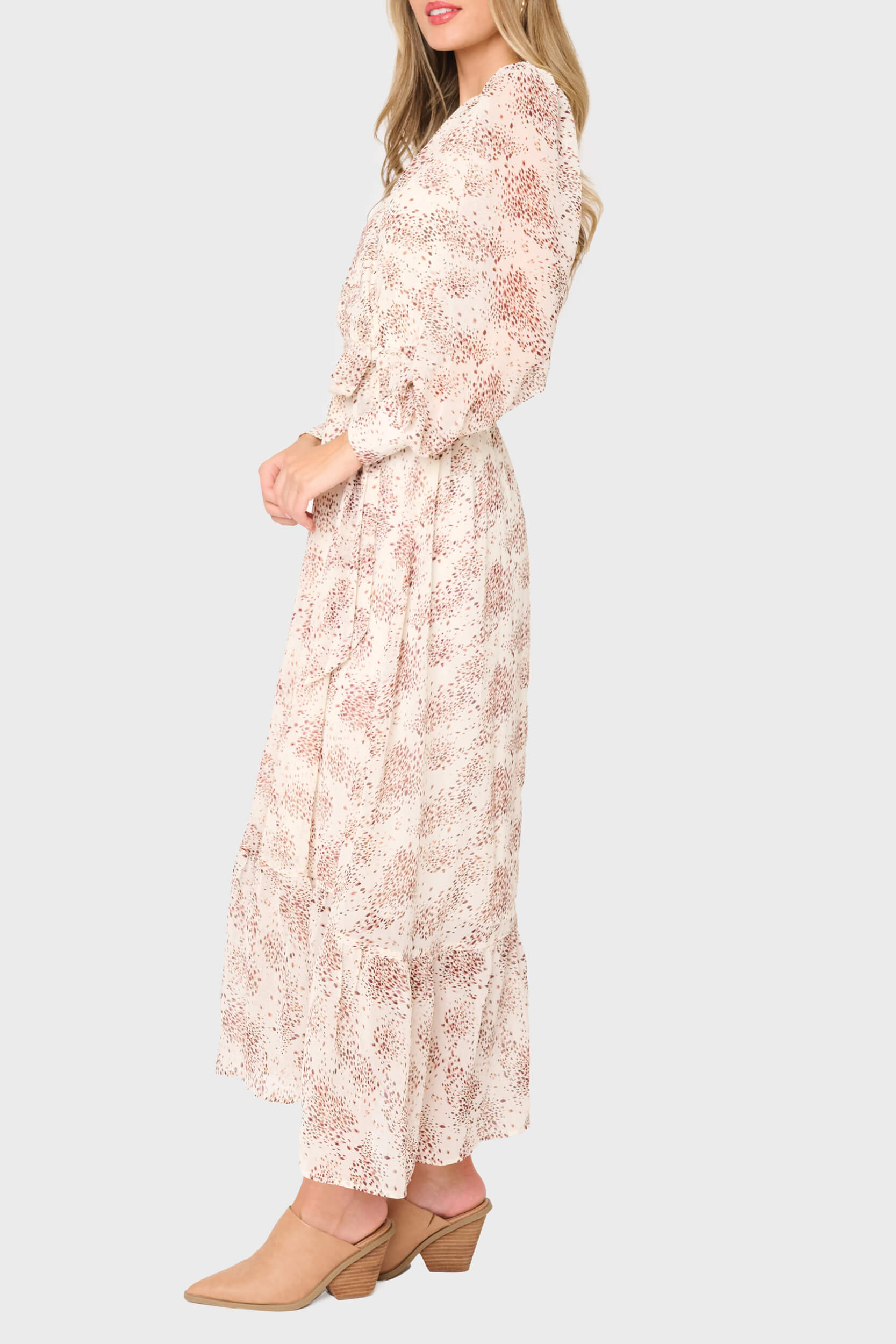 Flowy Wrap Maxi Dress