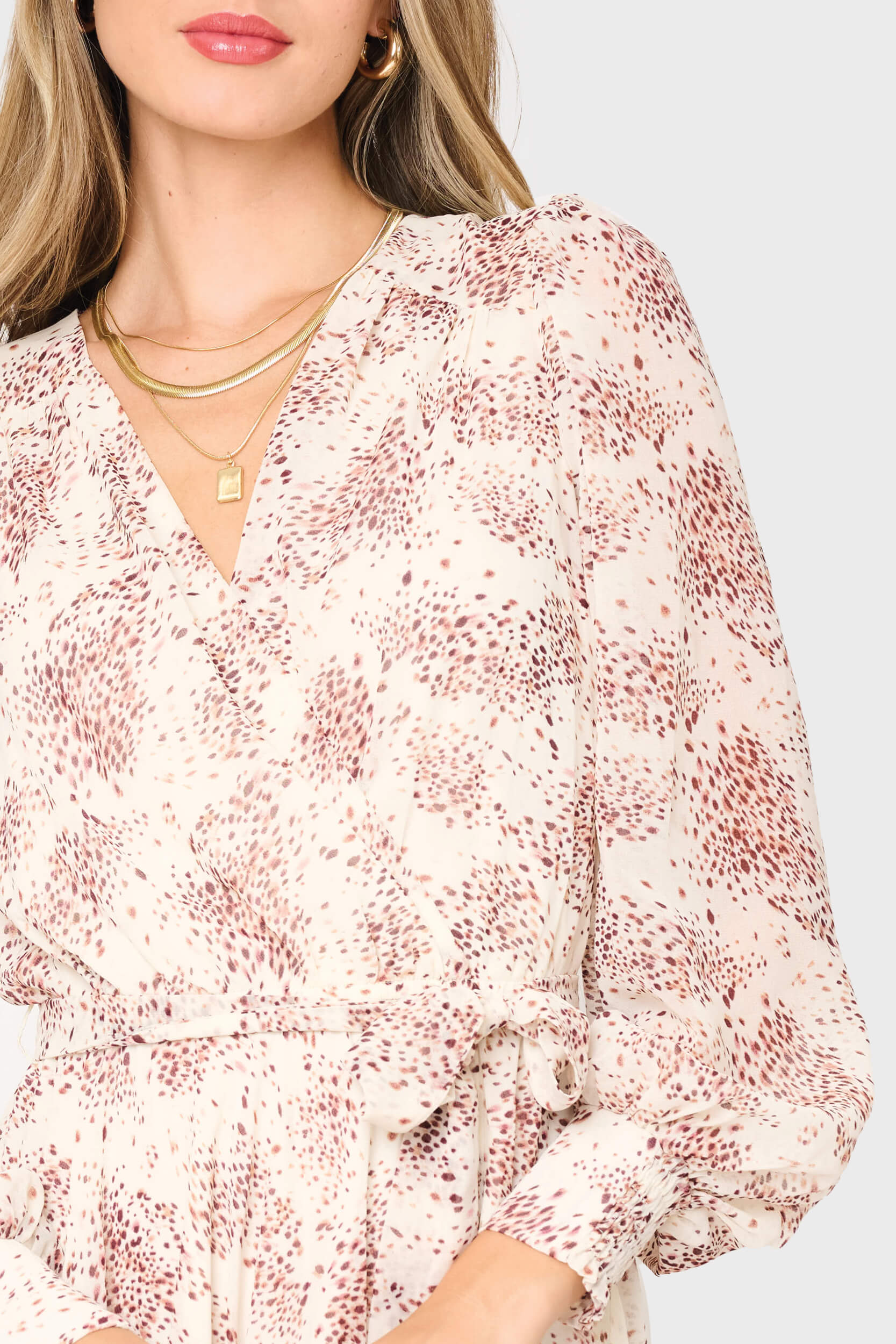 Flowy Wrap Maxi Dress