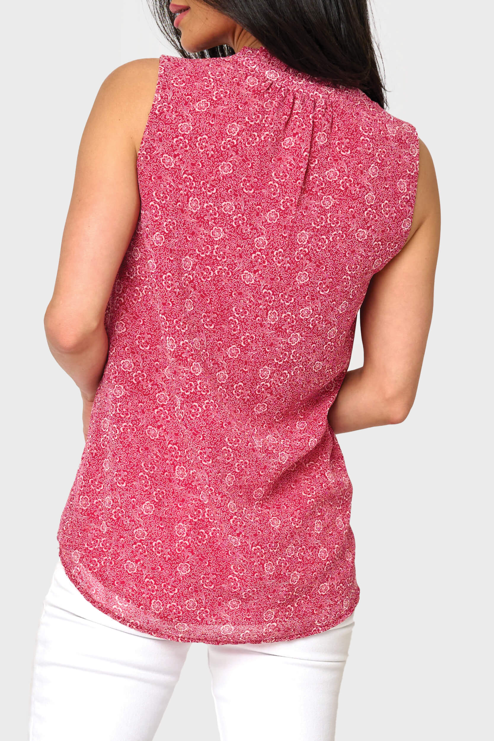 Respect The Ruffle Sleeveless Blouse