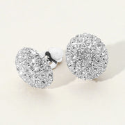 Stone Stud Clip On Earrings