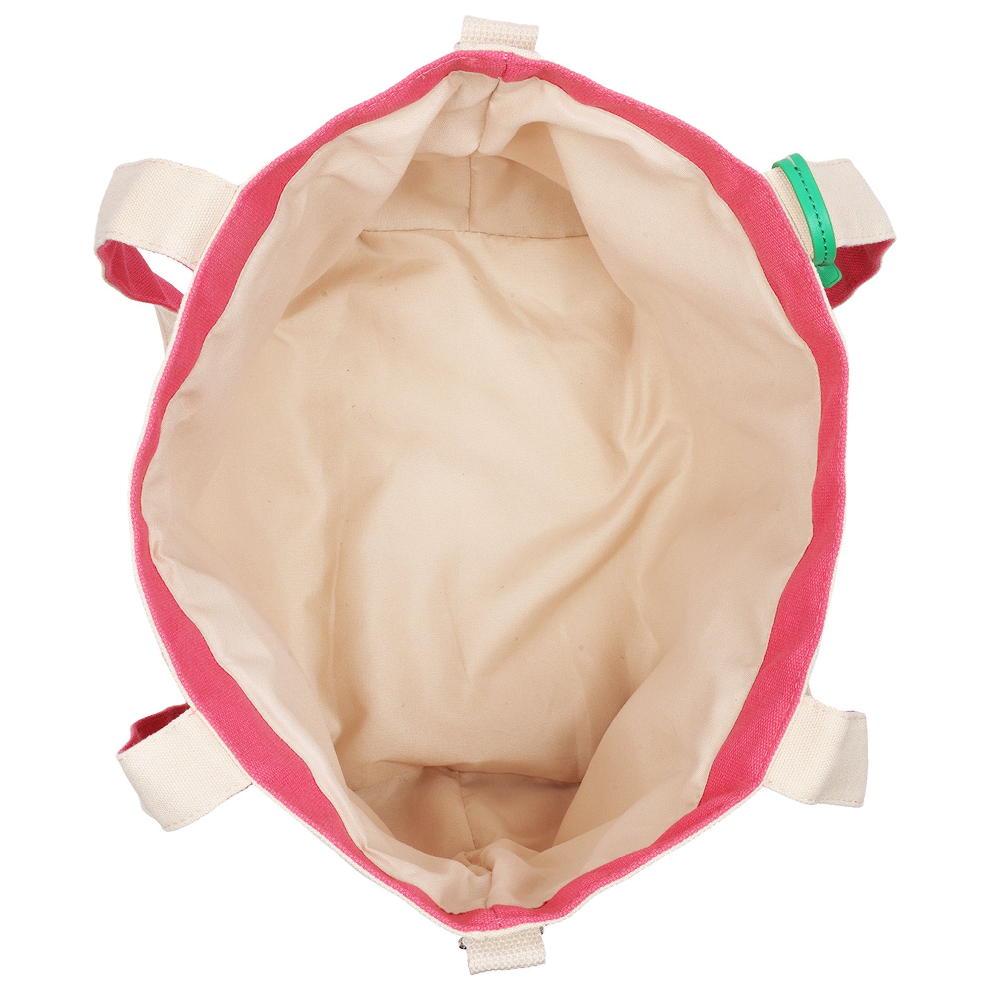 C & C California Strawberry Print Cotton Canvas Tote With Removable Crossbody Strap