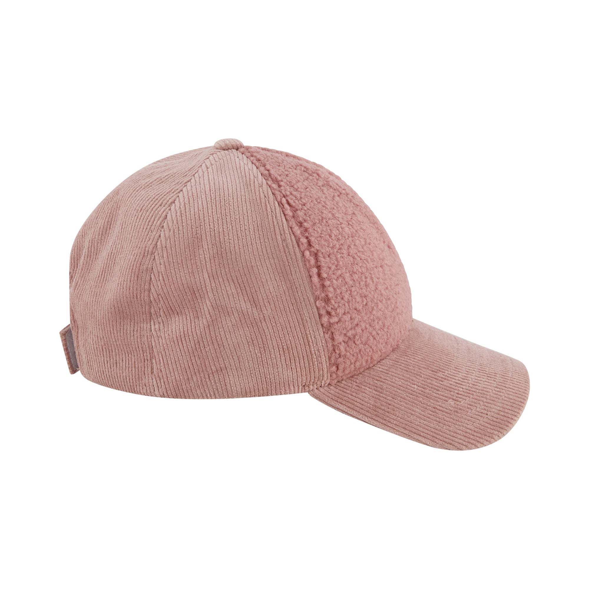 C & C California Cap Corduroy And Sherpa Baseball Hat With Curved Brim