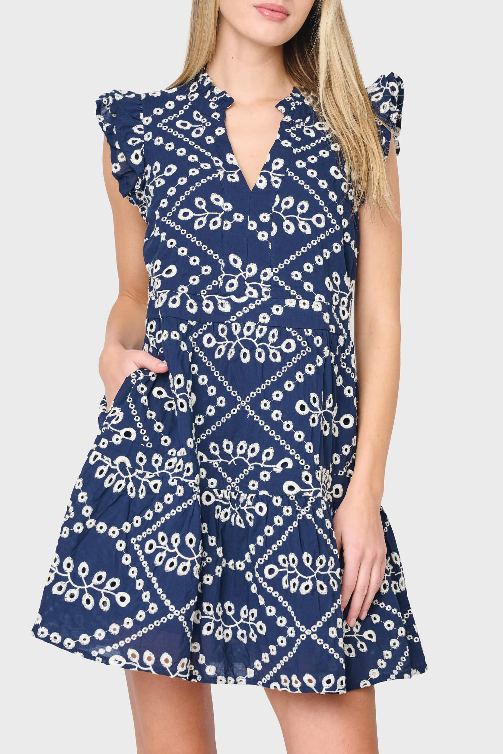 Flutter Sleeve Decked Out Day Dress