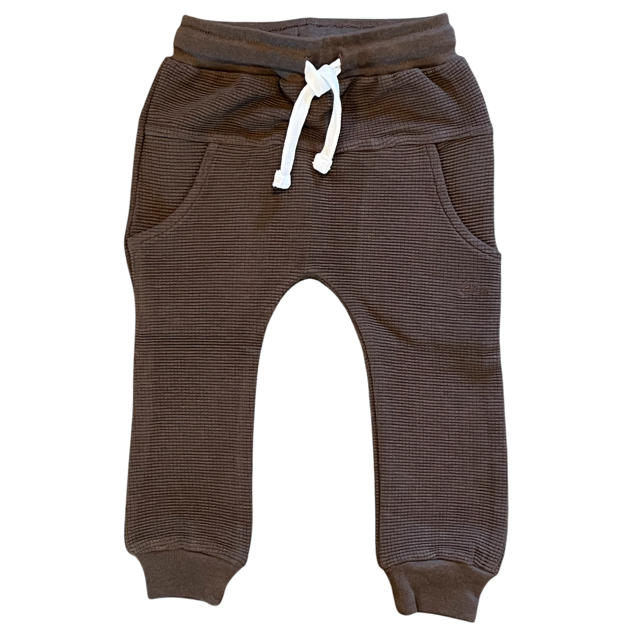 Cocoa Waffle Knit Joggers