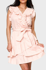 Ruffles For Days Wrap Dress With Belt