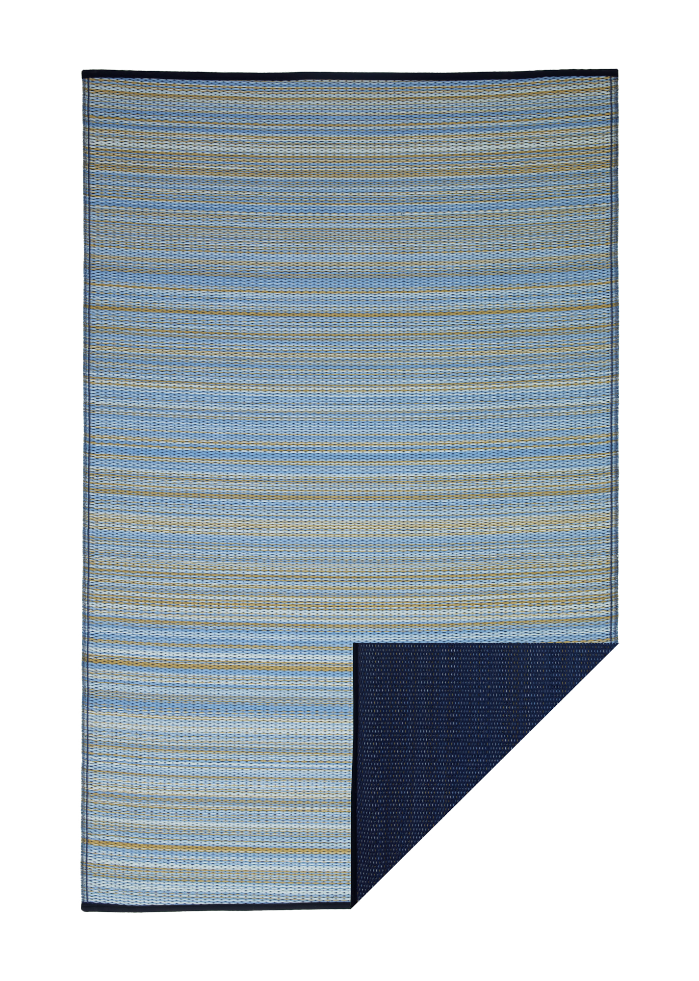 Cancun Shadow - Blue Outdoor Rug For Patio