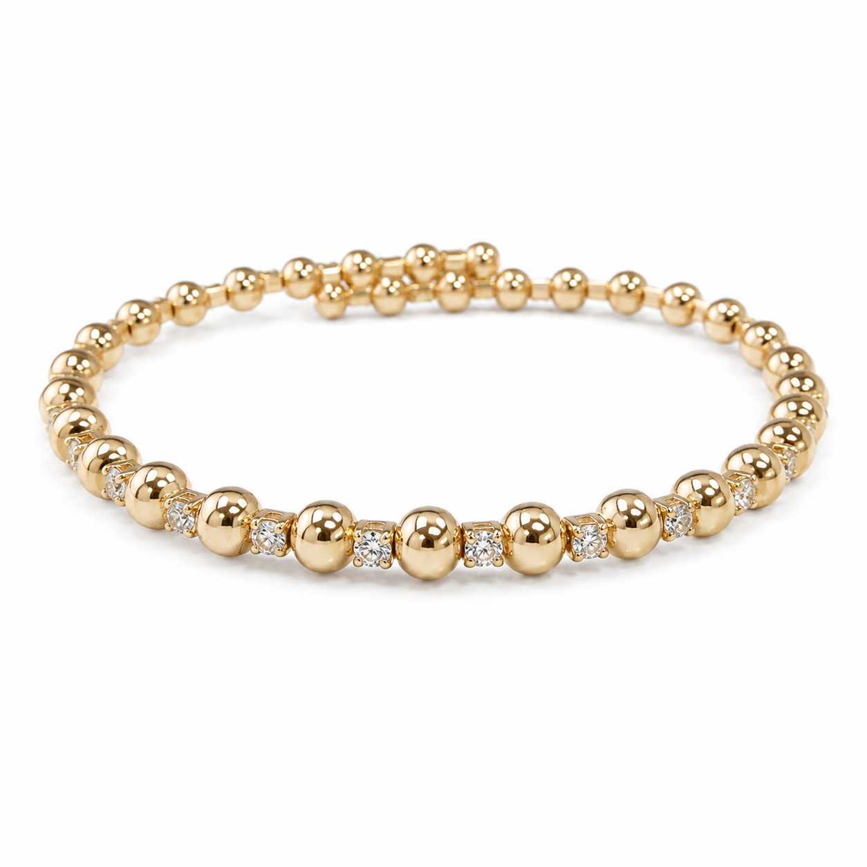 Allie Cz Beaded Bracelet