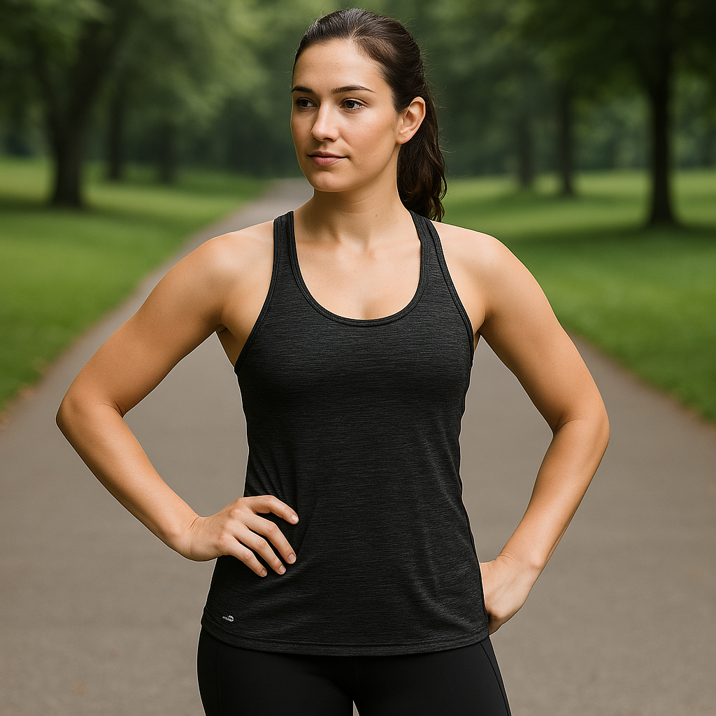 Calvin Klein Racerback Split Hem Performance Athletic Tank Top