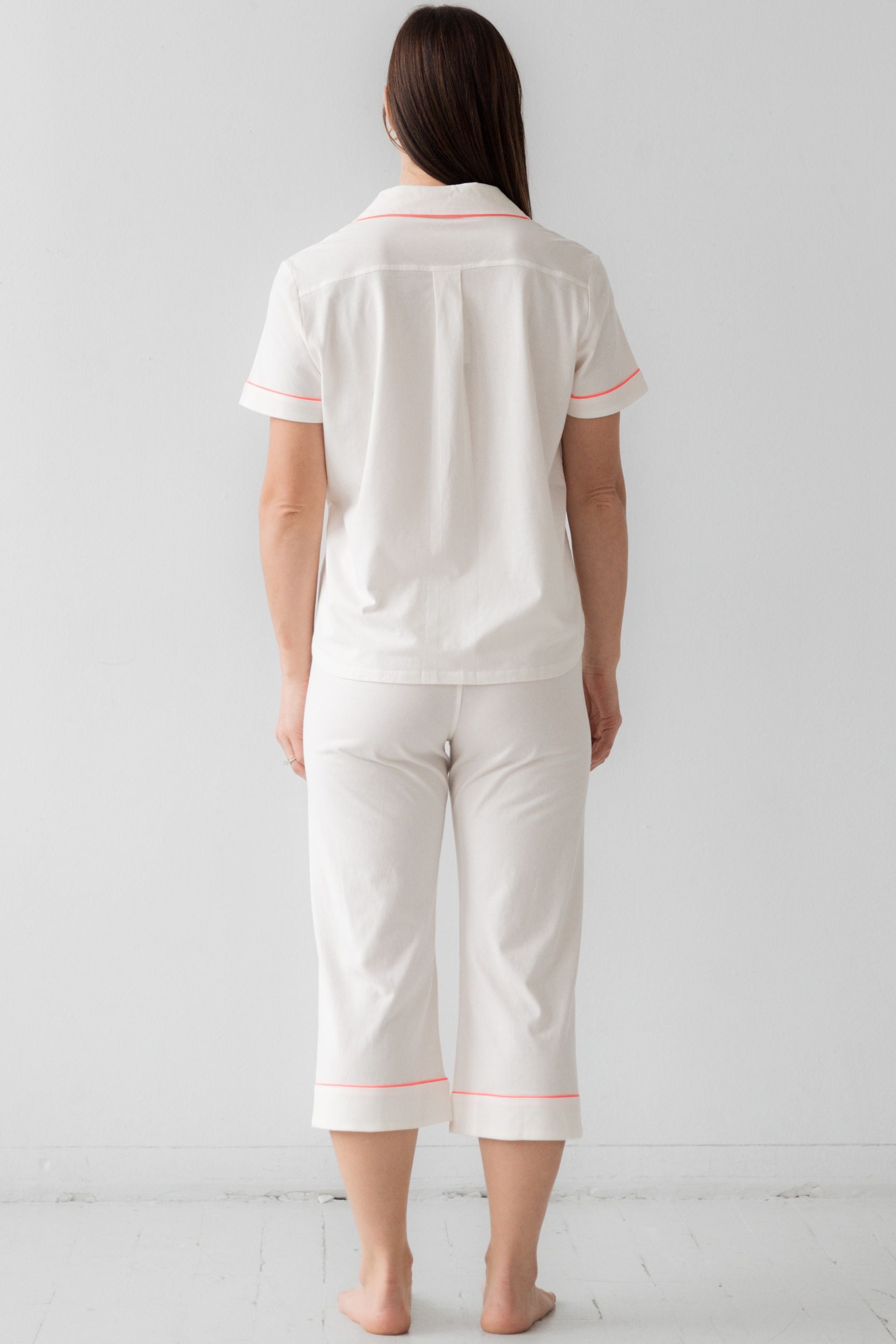 Classic Luxury Capri Pajamas in  Brushed Pima Cotton