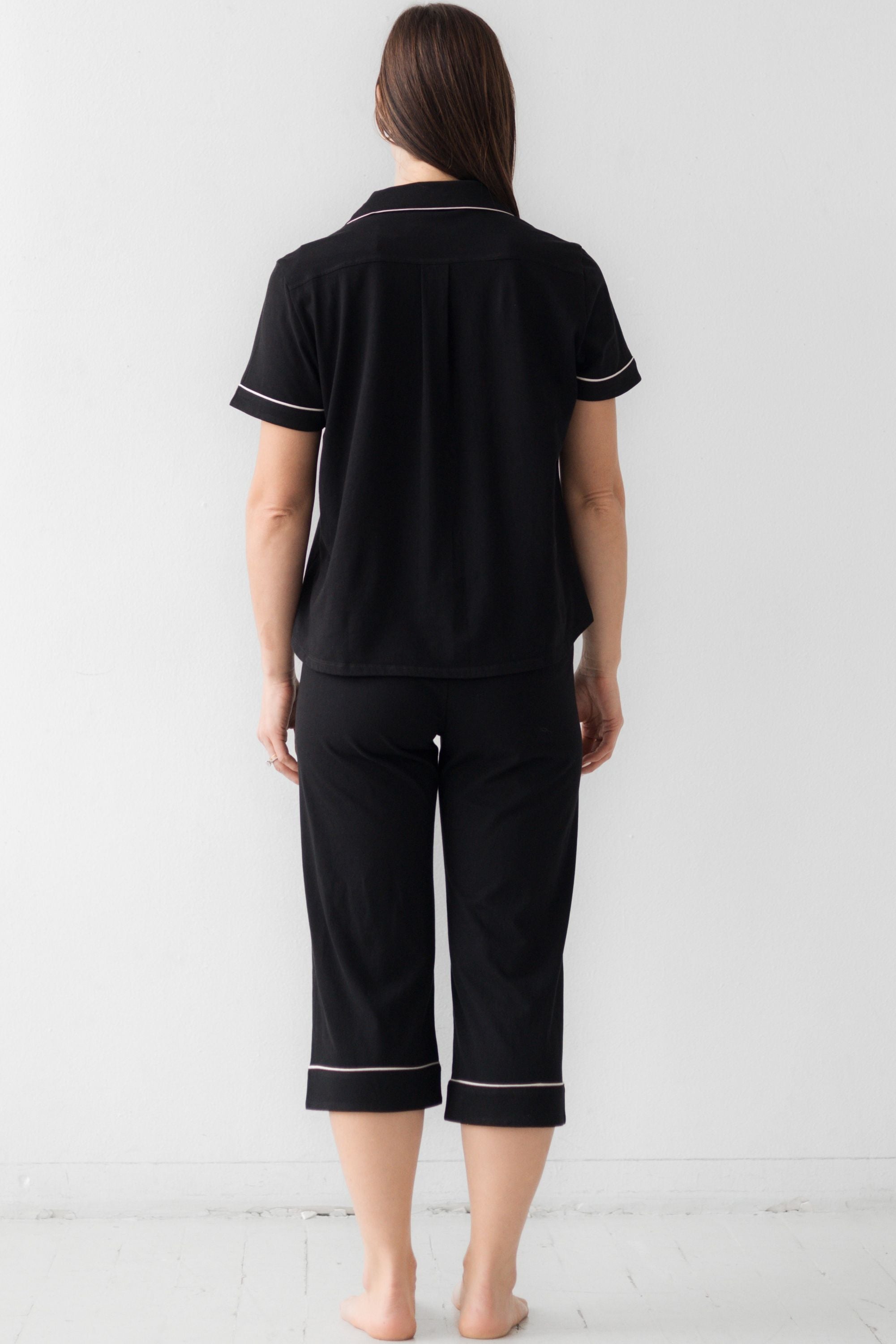 Classic Luxury Capri Pajamas in  Brushed Pima Cotton