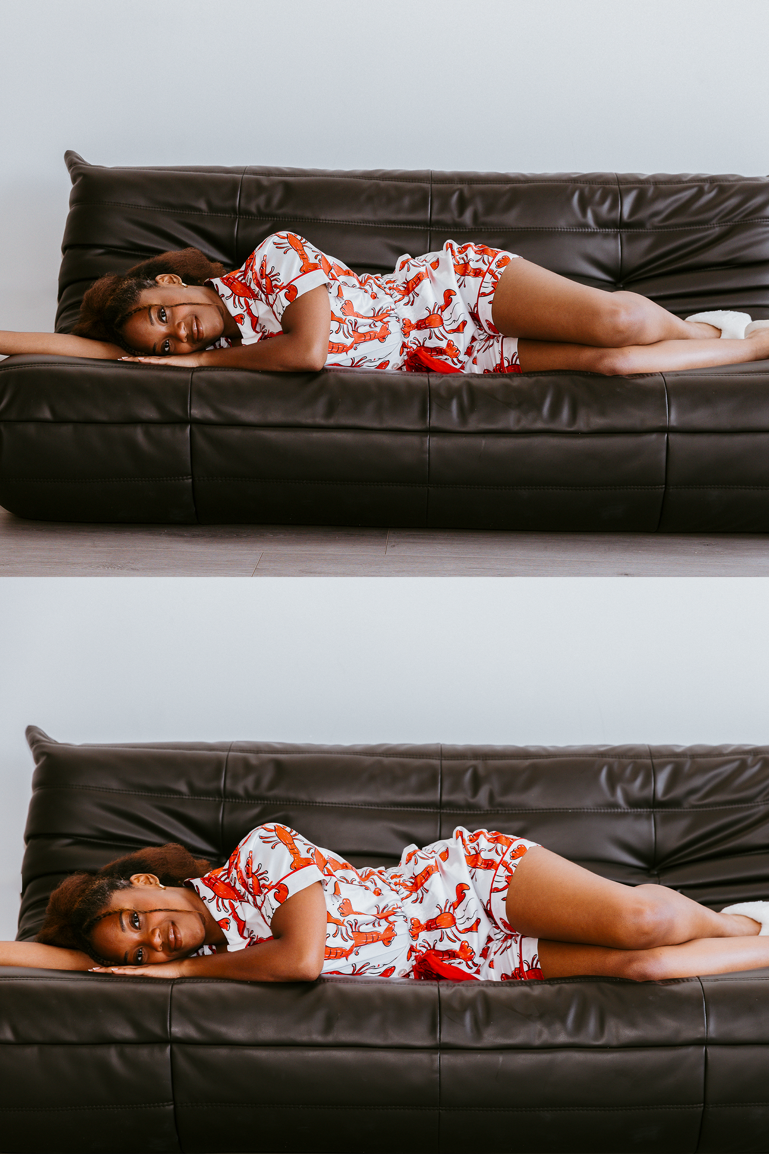 Coastal Crustacean Satin Pajamas