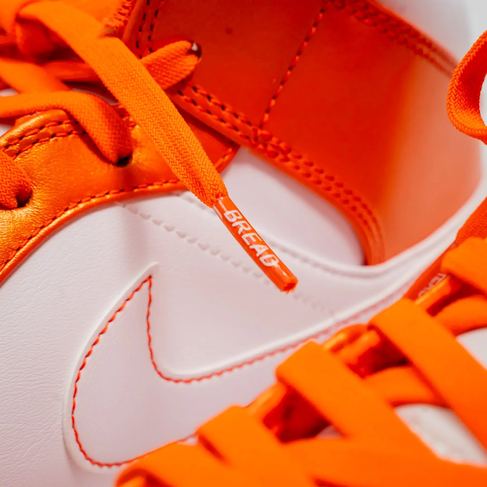Coral Orange Elastic Shoelaces