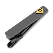 Dc Superman Black And Gold Tie Clip