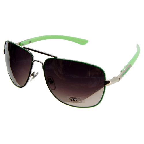 DG Aviator Yellow Green Sunglasses
