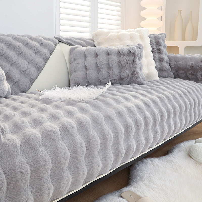 Non-slip Faux Fur Sofa Cover – Super Soft, Fluffy, And Stylish Couch Covers Ii