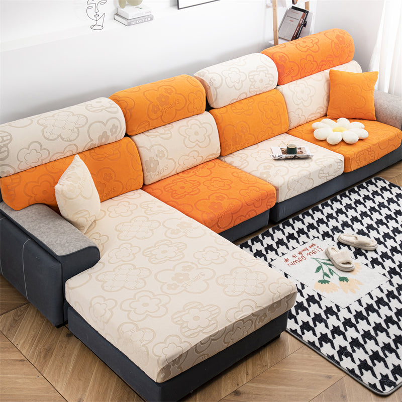 Slipcover Kas Sofa Cover Sunflower Seat Covers Elastic Dustproof Couch Cushion Cover