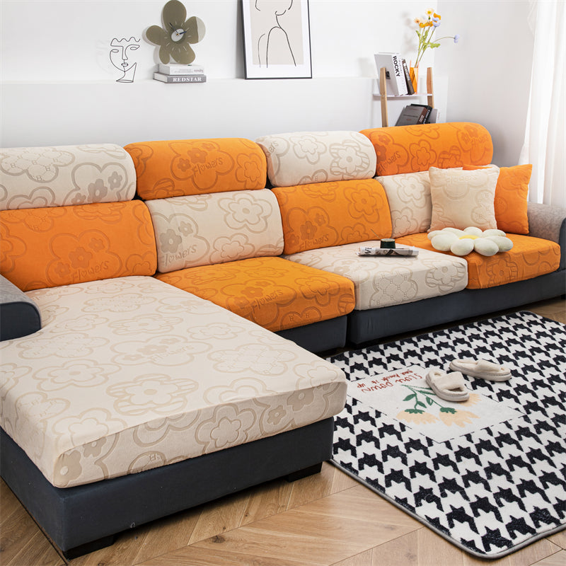 Slipcover Kas Sofa Cover Sunflower Seat Covers Elastic Dustproof Couch Cushion Cover