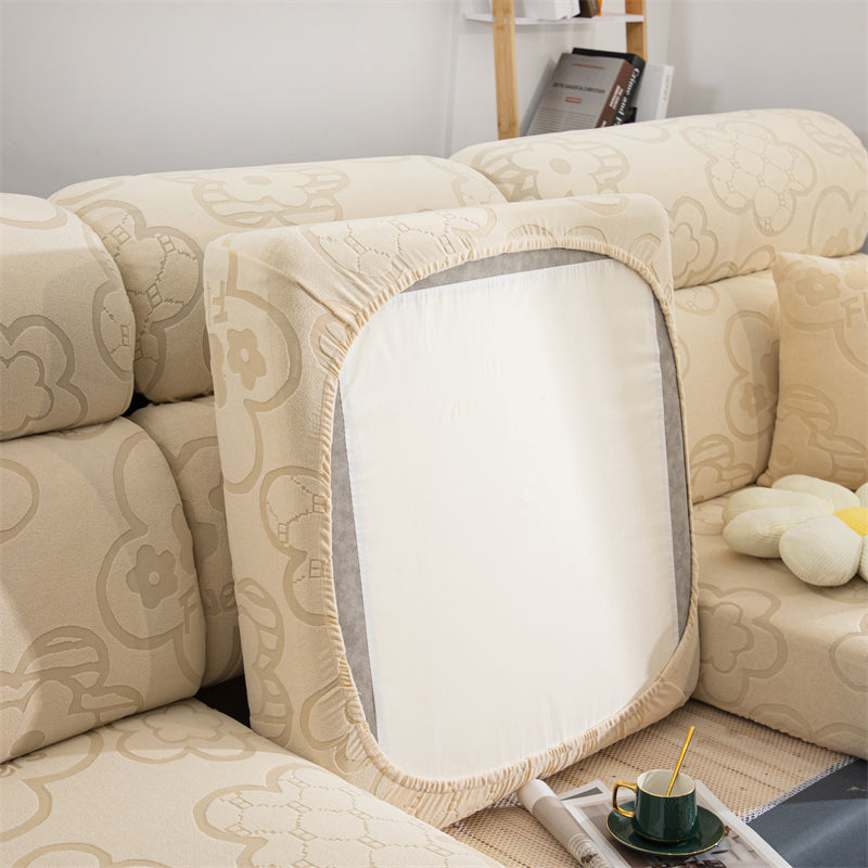 Slipcover Kas Sofa Cover Protector All Season Dustproof And Elastic Sunflower Couch Cushion Cover