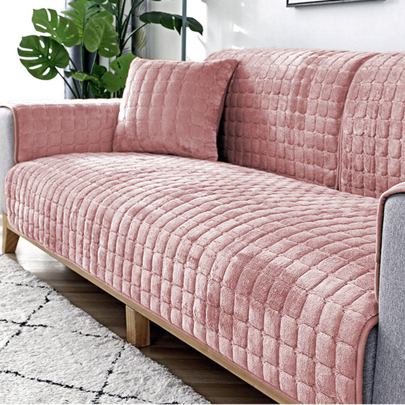 Sofa Cushion Plush Winter Thick Non-slip Sofa Cushion Sofa Towel Flannel Cushion Universal Sofa Decoration Cover