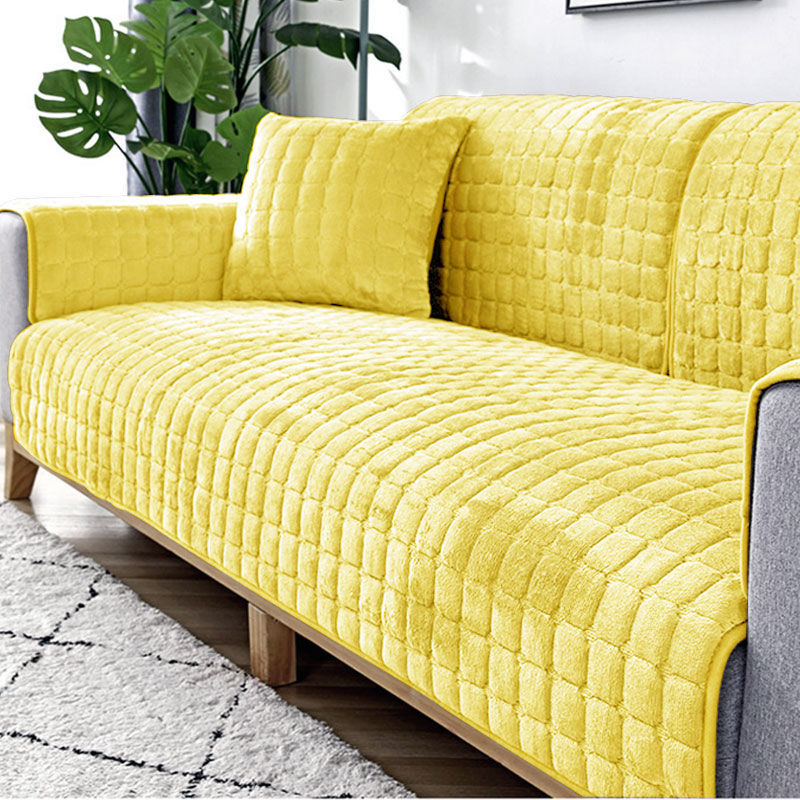 Sofa Cushion Plush Winter Thick Non-slip Sofa Cushion Sofa Towel Flannel Cushion Universal Sofa Decoration Cover