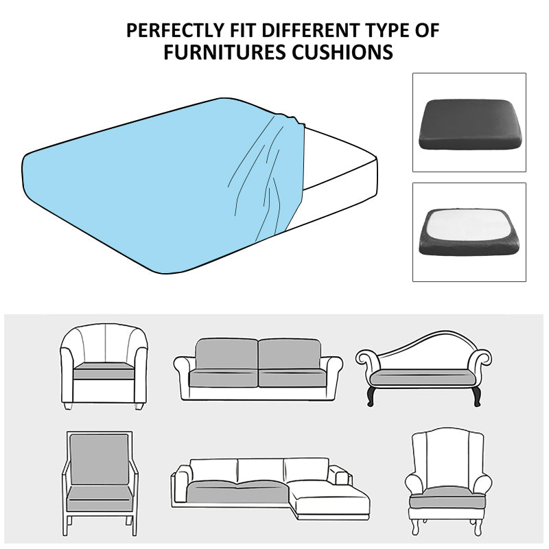 Jacquard Elastic Sofa Cover Water Resistant Removable Furniture Protector Perfect For Pets And Kids