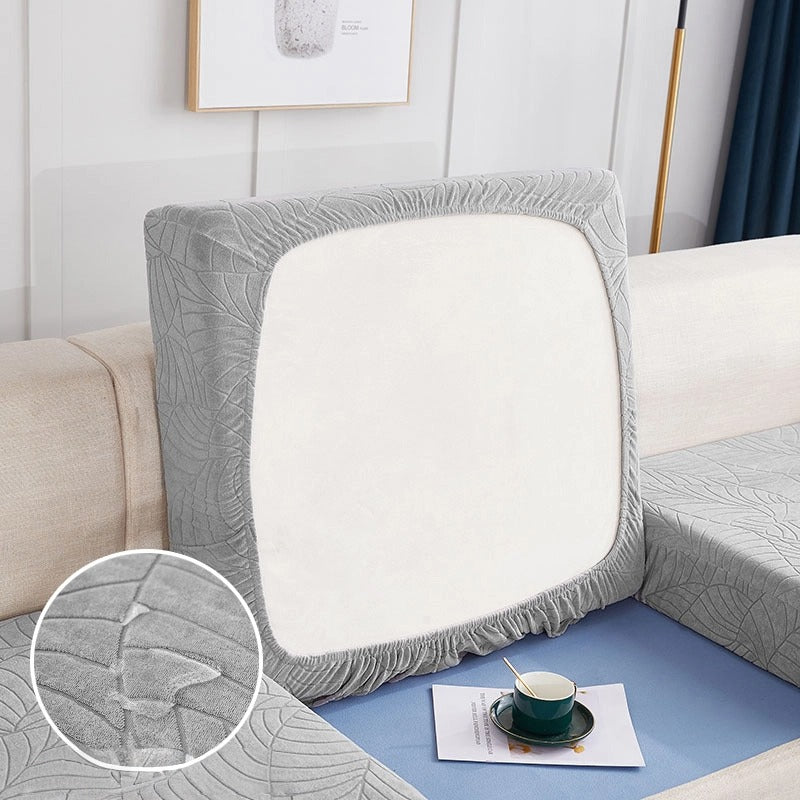 Jacquard Elastic Sofa Cover Water Resistant Removable Furniture Protector Perfect For Pets And Kids
