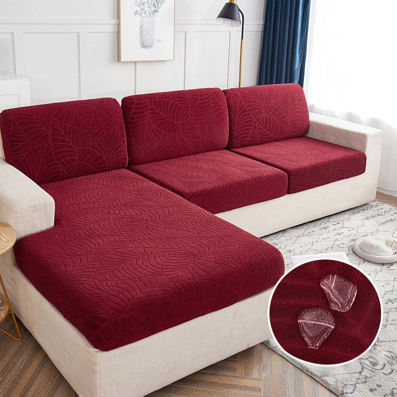 Jacquard Elastic Sofa Cover Water Resistant Removable Furniture Protector Perfect For Pets And Kids