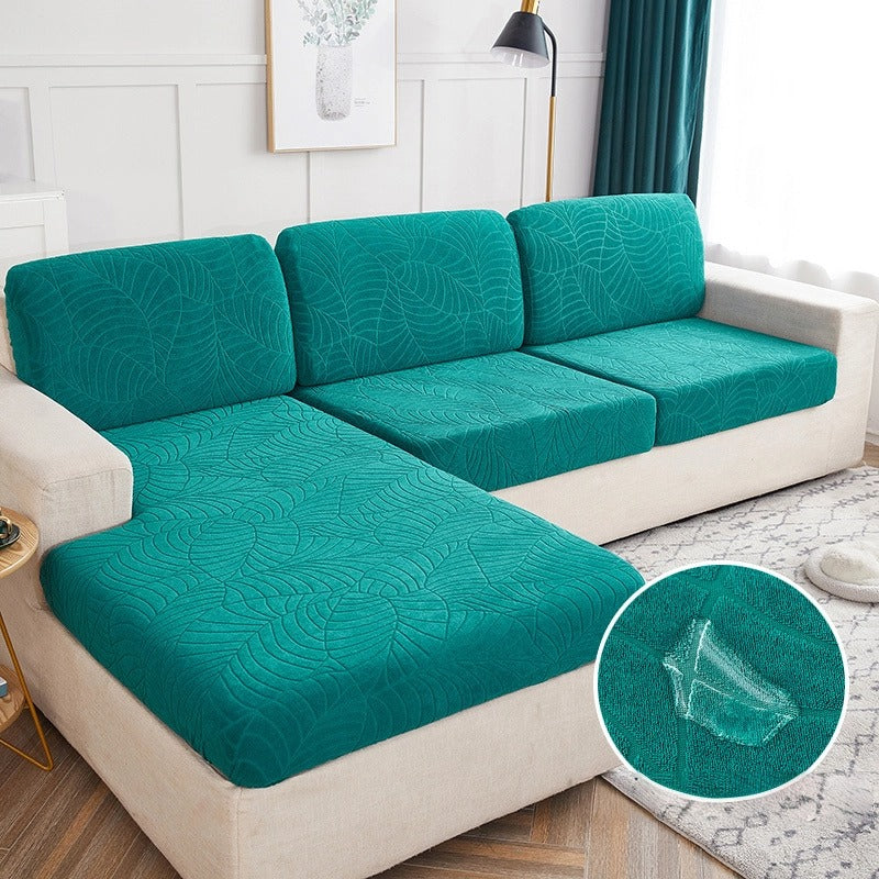 Jacquard Elastic Sofa Cover Water Resistant Removable Furniture Protector Perfect For Pets And Kids