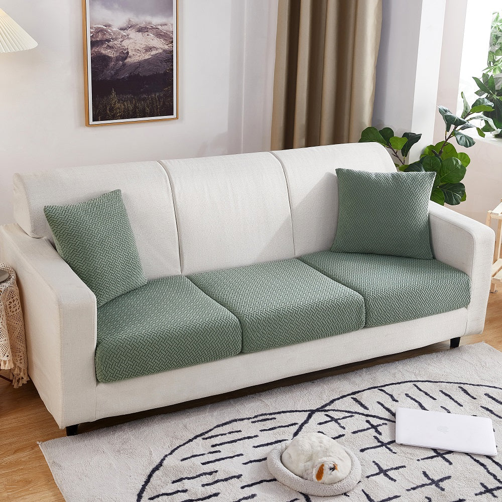 Kas Jacquard Sofa Seat Cushion Cover Furniture Protector For Anti-dust Removable Slipcover For Kids & Pets