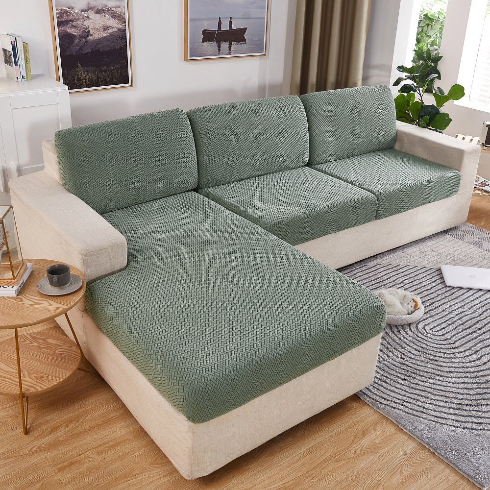 Kas Jacquard Sofa Seat Cushion Cover Furniture Protector For Anti-dust Removable Slipcover For Kids & Pets