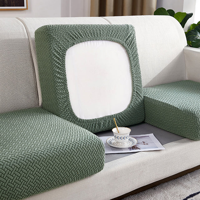 Kas Jacquard Sofa Seat Cushion Cover Furniture Protector For Anti-dust Removable Slipcover For Kids & Pets