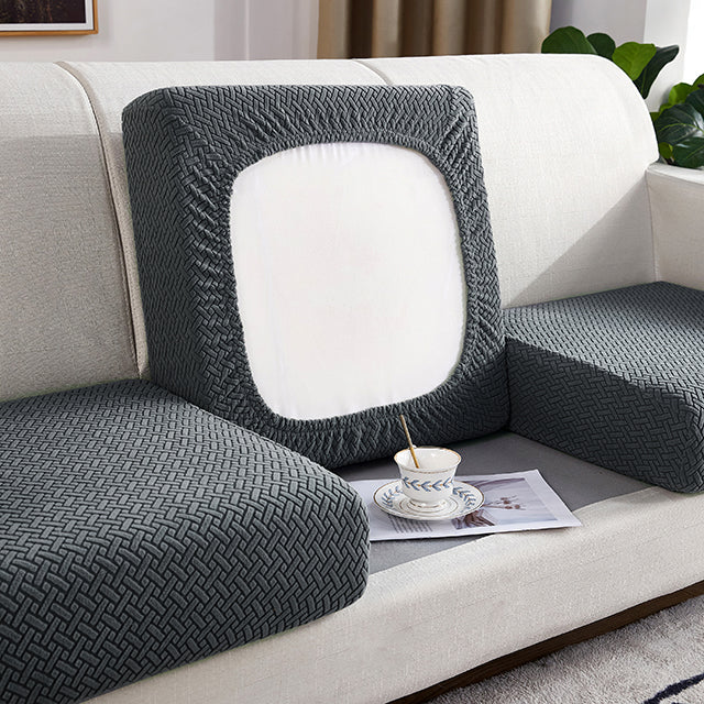 Kas Jacquard Sofa Seat Cushion Cover Furniture Protector For Anti-dust Removable Slipcover For Kids & Pets