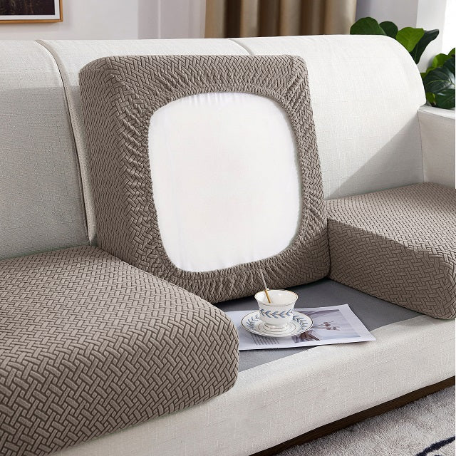 Kas Jacquard Sofa Seat Cushion Cover Furniture Protector For Anti-dust Removable Slipcover For Kids & Pets