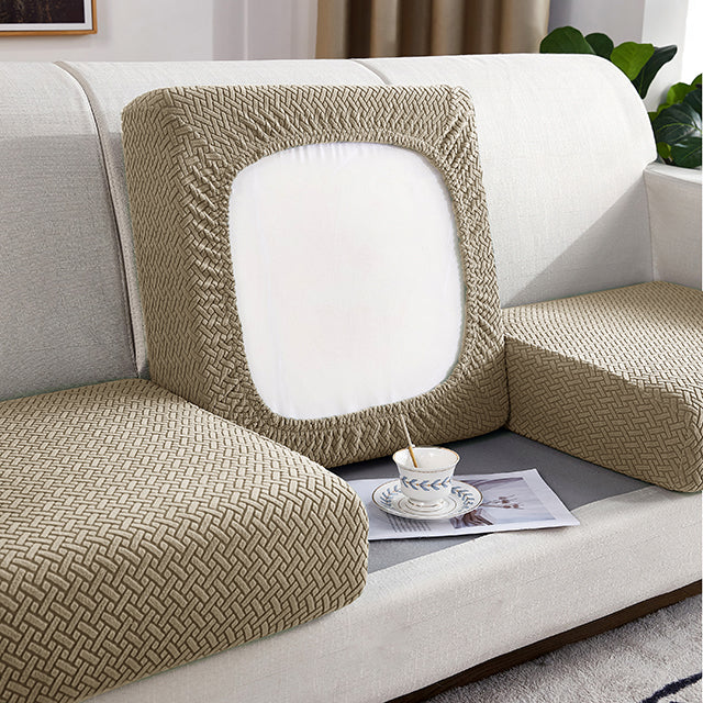 Kas Jacquard Sofa Seat Cushion Cover Furniture Protector For Anti-dust Removable Slipcover For Kids & Pets
