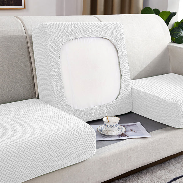 Kas Jacquard Sofa Seat Cushion Cover Furniture Protector For Anti-dust Removable Slipcover For Kids & Pets
