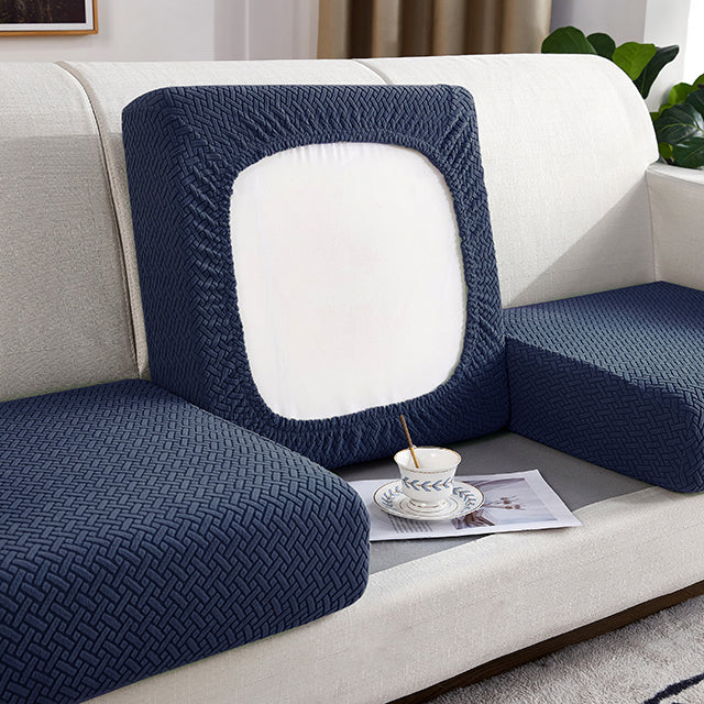 Kas Jacquard Sofa Seat Cushion Cover Furniture Protector For Anti-dust Removable Slipcover For Kids & Pets