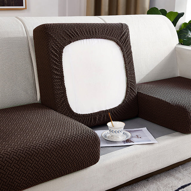 Kas Jacquard Sofa Seat Cushion Cover Furniture Protector For Anti-dust Removable Slipcover For Kids & Pets