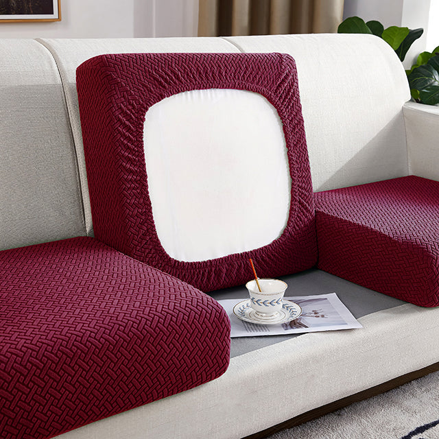 Kas Jacquard Sofa Seat Cushion Cover Furniture Protector For Anti-dust Removable Slipcover For Kids & Pets