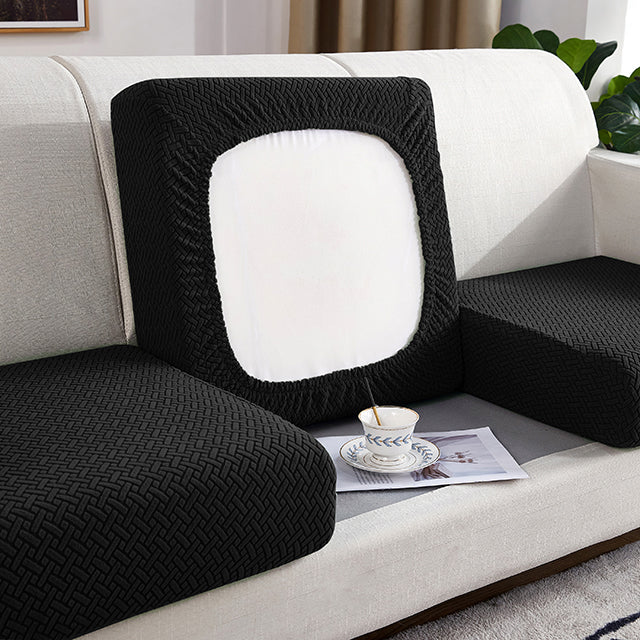Kas Jacquard Sofa Seat Cushion Cover Furniture Protector For Anti-dust Removable Slipcover For Kids & Pets