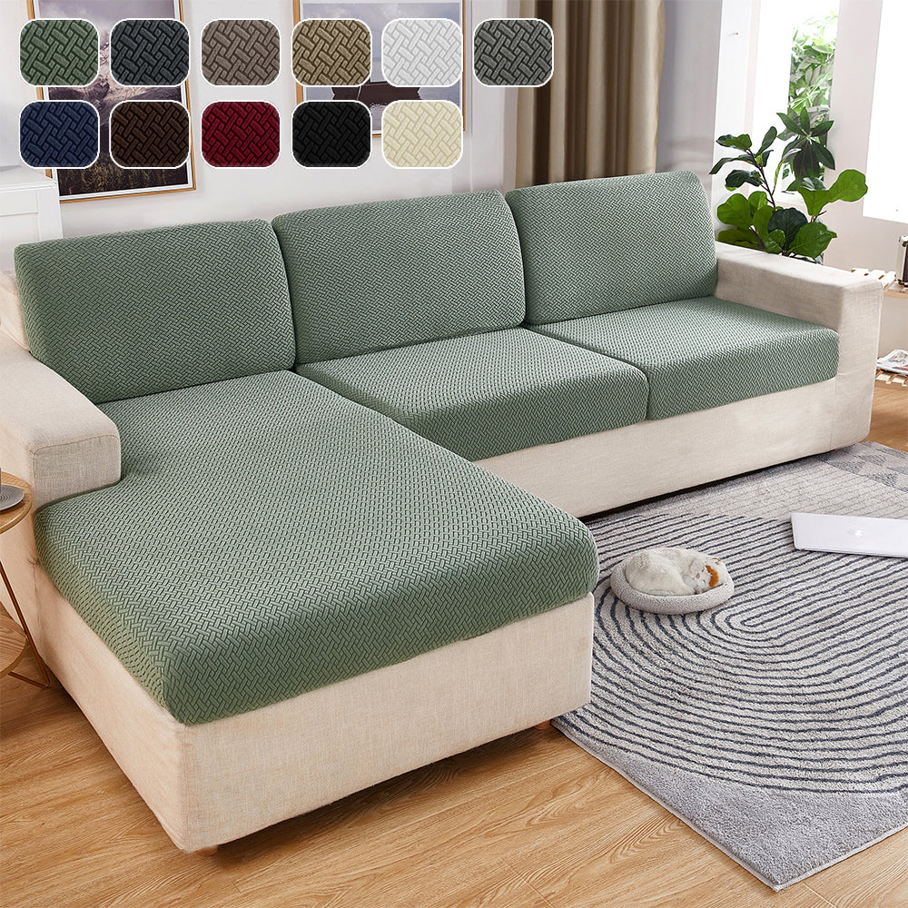 Kas Jacquard Sofa Seat Cushion Cover Furniture Protector For Anti-dust Removable Slipcover For Kids & Pets