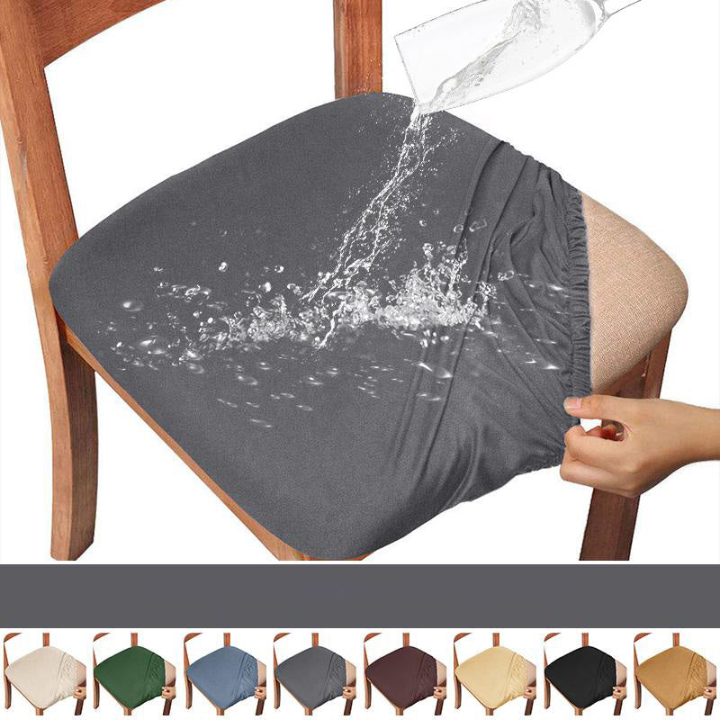 Water-repellent Dining Room Chair Cover Spandex Elastic Removable Seat Covers