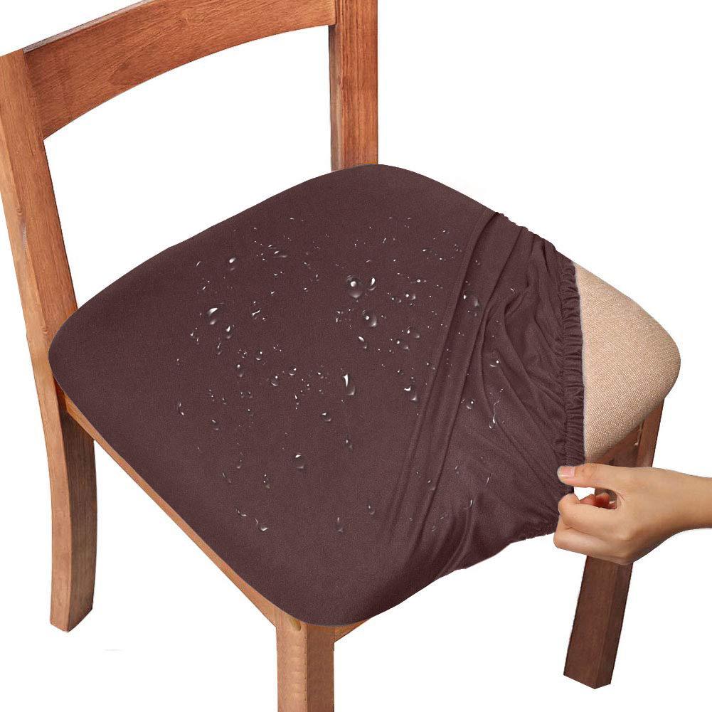 Water-repellent Dining Room Chair Cover Spandex Elastic Removable Seat Covers