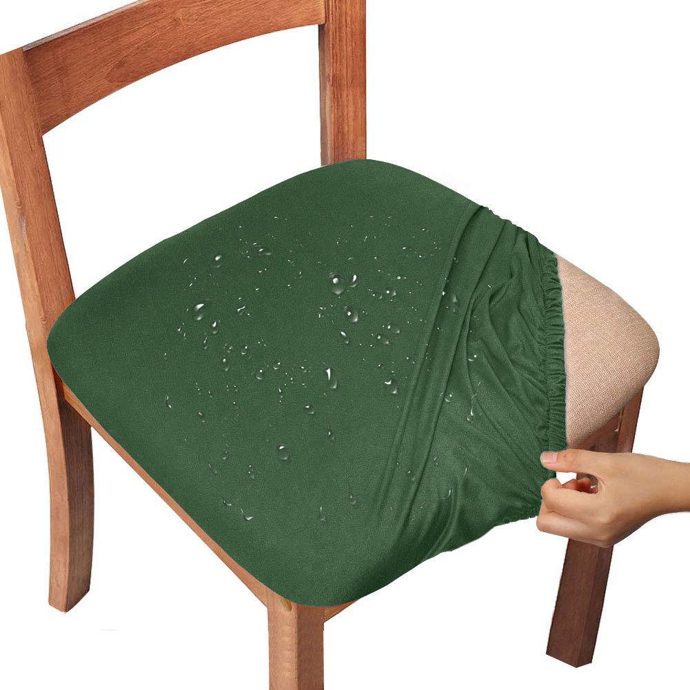 Water-repellent Dining Room Chair Cover Spandex Elastic Removable Seat Covers