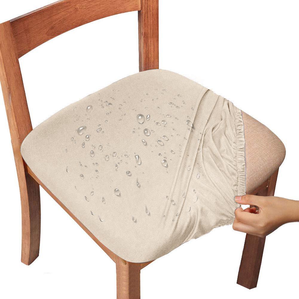 Water-repellent Dining Room Chair Cover Spandex Elastic Removable Seat Covers